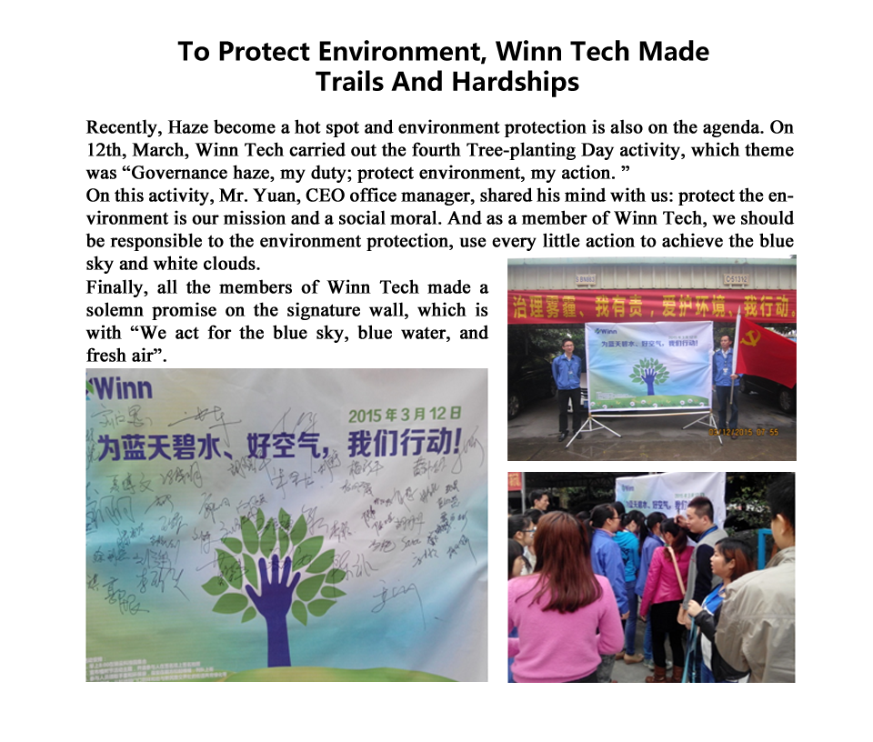 To Protect Environment, Winn Tech Made Trails And